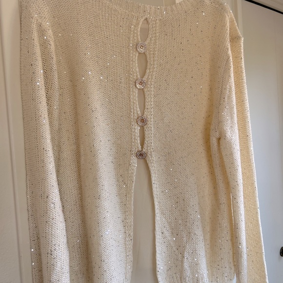 Ladies Sparkly Lined Sweater.  New with tags. - Picture 2 of 6